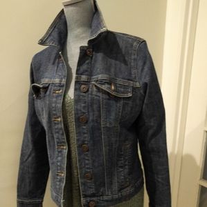 CONTRAST denim jacket/Jean jacket